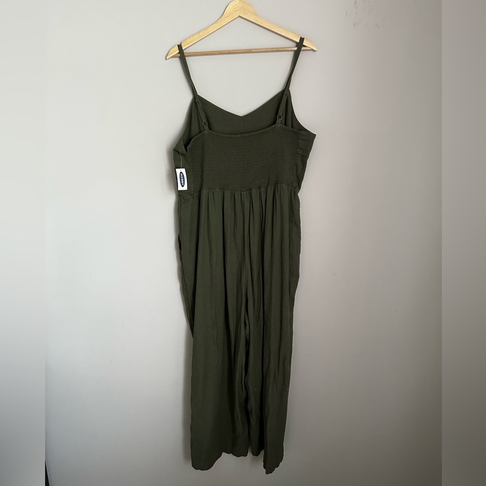 Women's Linen Blend Jumpsuit Old Navy XL NWT